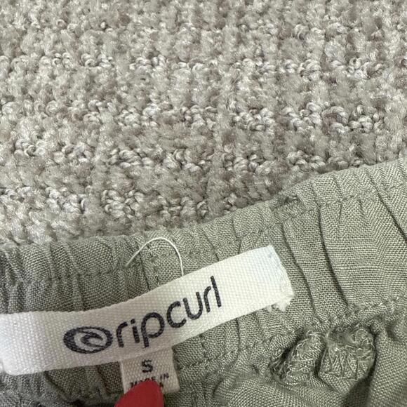 Rip Curl Pants Green Women’s Size Small Linen Blend Pockets - Picture 9 of 12